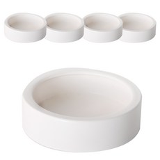 Coconet 陶瓷圓形飼料碗 中型, 單一顏色, 5個