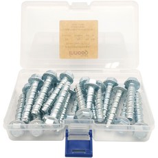 Innotime 混凝土錨栓 法蘭螺栓 40mm x 30入 + 收納盒, 1套