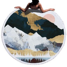 圓形沙灘巾 C款, 5, 1個