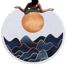 圓形沙灘巾 D款, 2, 1個