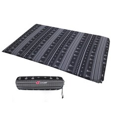 조아캠프 인디 프리미엄 자충매트 더블 5T 2구 + 수납밴드 + 수리패치 + 수납가방, 블랙(CT023)