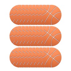 籃球造型門後防撞墊, 橘色, 30入