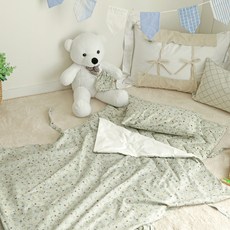 Casa Verde Lily 綠色午睡毯, Cream Mint