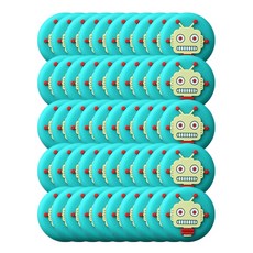 圓形門後防撞墊, 機器人款, 50入