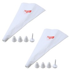 thermo hauser 擠花袋 + 4種造型擠花嘴組, 混合色, 2套