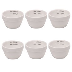 瓷拔罐球 200ml, 白色的, 6個