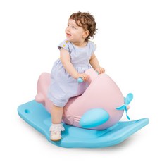 아이롤리 비행기 흔들말, 혼합색상, 1개