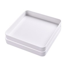 方形簡約托盤, 白色
