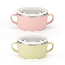 데일리라이크 봉봉 스텐 이유볼 2종 세트, 피치, 아보카도, 1세트