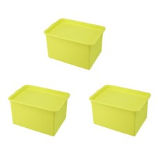 THE ZAKKA 粉彩簡約收納整理盒 S, 綠色, 3個