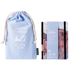 OON 도시감성 다이어리 + 파우치, 파스텔블루, 1세트