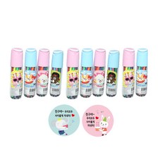 敏捷的烏龜動物手柄簽名筆 12色 2種*5入+OPP絲帶包裝+訊息貼紙 2張 隨機出貨, 粉色, 藍色, 10組