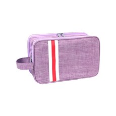 ANTS 雙層沐浴收納袋 L號 紫色, 1個