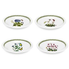 PORTmeIRION 波特玫琳恩 植物園淺口義大利麵碗, 隨機出貨出貨, 4個