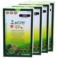 ODI GREEN 植萃染髮洗髮精, 深棕色, 4個