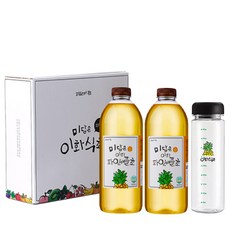 미담은 이화 파인애플초 1000ml x 2p + 보틀 1000ml 세트, 1세트