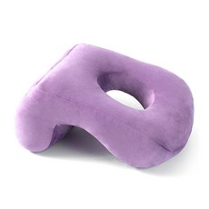 I Love Home 辦公室圓形好眠睡眠枕, 紫色