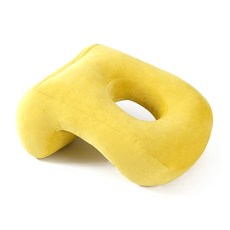 I Love Home辦公室圓孔午睡枕, 檸檬黃