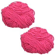 超細紗花邊 90 堆針織紗 2p, 08熱粉色, 2個