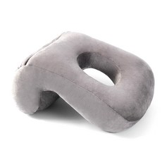 I LOVE HOME 辦公室圓形熟睡睡眠枕, 灰色