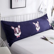 알럽홈 일러스트패턴 사각 바디필로우 커버, 강아지