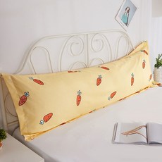 알럽홈 일러스트패턴 사각 바디필로우 커버, 당근