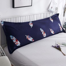 알럽홈 일러스트패턴 사각 바디필로우 커버, 깃털