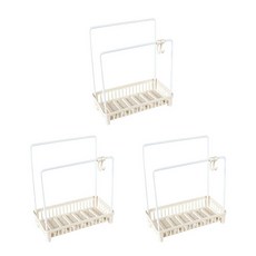 ANTS 廚房多功能曬布架, 象牙, 3個