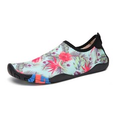 NAYA STYLE 繫帶線條印花防水休閒鞋 Aqua90-2