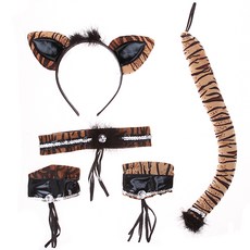 寵物裝飾配件 4款, 條紋豹, 1組