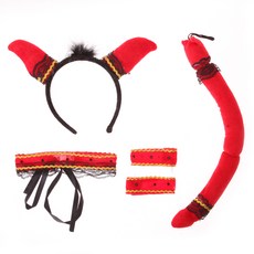 寵物裝飾配件 4款, 可愛的惡魔, 1組