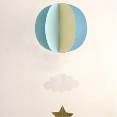 마켓감성 북유럽 종이 팬던트 4p, 타입11