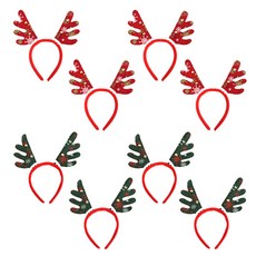 鈴鐺魯道夫角髮箍 2種組, 紅色, 綠色, 4套