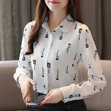 POPLARNC Brianna圖案長袖女式襯衫