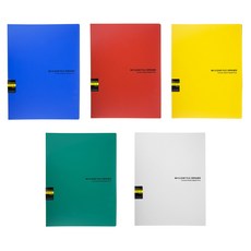 ECO Chungwoon Color Collector 透明文件夾 B4 20張 x 5種套組, 混合色, 1套