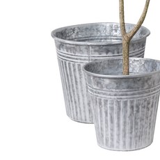 銀色鐵製復古籃子 S+L, 單一顏色, 1套