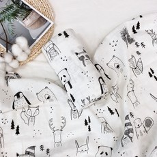 럭셔리베이비 뱀부면 아기 여름 블랭킷, 애니멀