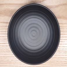 블랙토기6 구프접시, 블랙, 2개