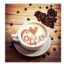 케이엠엘리 위드커피 3D 비즈 DIY 키트 액자형 원형큐빅 30 x 30 cm, 혼합색상, 1세트