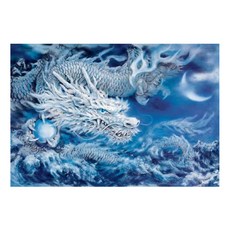 ADICO DIY 珠寶十字繡藍龍 40 x 50 厘米 BEE11, 混色, 1套