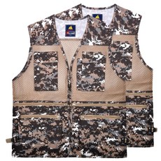 심비오즈 남성용 다용도 망사 작업조끼 2p