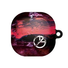 BANIMONG 印花耳機保護硬殼 Buds Live/Buds 2/Buds Pro適用, 單一商品, 02 Peace Paint