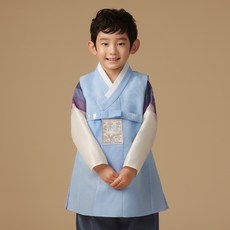 금동이아가한복 Geumdongiagahanbok 銅鎏金男童玉腰帶銀箔韓服+福袋套裝 AM105