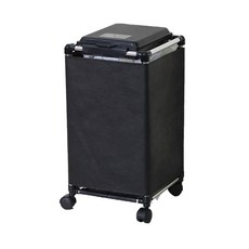 方形垃圾桶架 20L+保護套, 黑色的, 1套