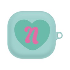 Galaxy Buds Live/Buds 2圖案設計果凍耳機保護殼, 單品, 23號 字母N款(薄荷綠)