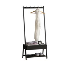 At Home竹製抽屜兼衣架, 黑色