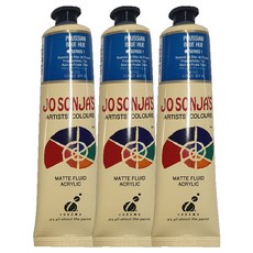 JO SONJA'S 壓克力顏料 125 Prussian Blue Hue 3入, 75毫升, 1 種顏色