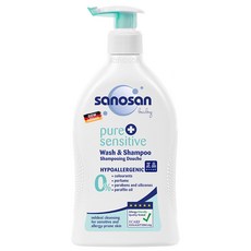 sanosan 珊諾 敏感潔膚洗髮乳, 1瓶, 400ml