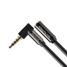 4極立體聲AUX彎頭延長高級音源線, ML-4EH005 (5m), 混色, 1個