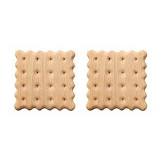 The Flow Company 厚實餅乾原木茶杯墊 2入, 單一顏色, 2個